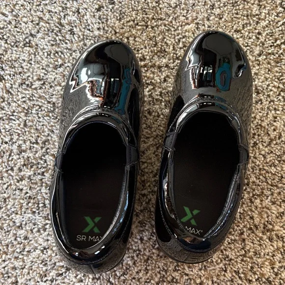 Women's Black Slip-On Nurse Shoes - Picture 2 of 7